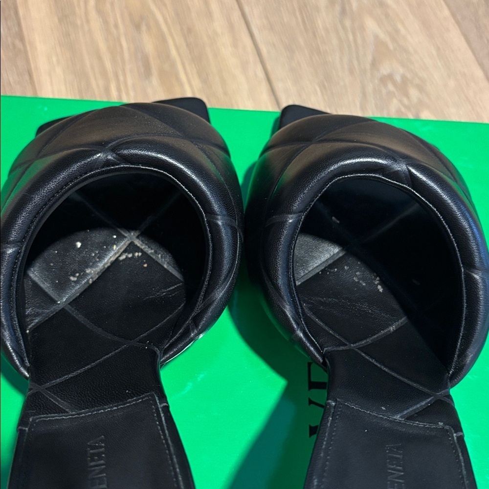 Bottega Veneta Black ‘The Rubber Lido’ Heeled Sandals - Picture 8 of 10